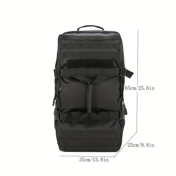 Men's Trekking Backpack, Large Capacity Outdoor Camping Bag, Multi-functional Backpack With Double Handle, Perfect For Car Trunk