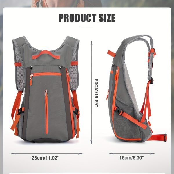 Outdoor Mountaineering Backpack, Waterproof Wear-resistant Breathable Ultralight Men's Hiking Backpack