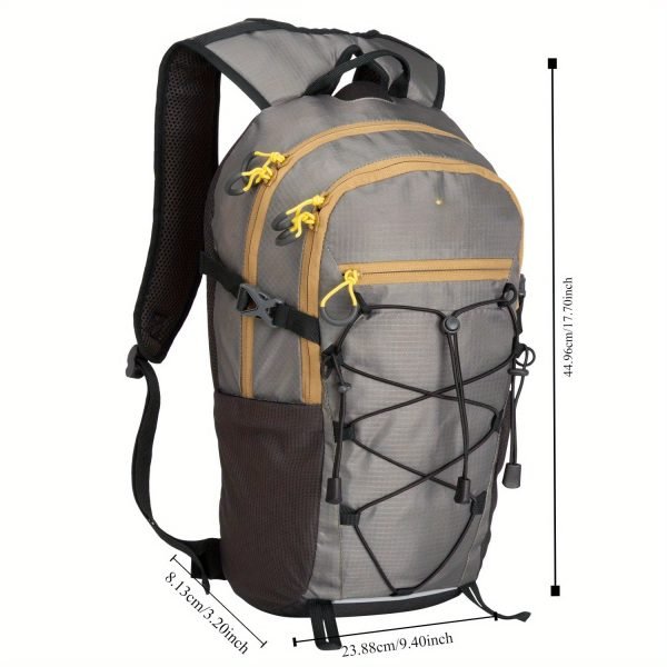 17 L Camping, Hiking, Mountaineering, Technical Backpack, Gray