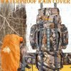 80L Outdoor Camping Backpack - Rugged 600D Hiking Daypack with Large Capacity - Waterproof Rain Cover Included for All-Weather Adventures