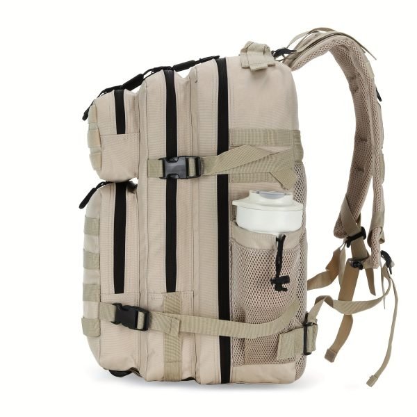 45L Spacious Hiking Backpack with Adjustable Shoulder Fit - Fitness Daypack for Universal Use - Durable Oxford Cloth, Utility Pocket, Soft Shell, Normal Waterproof, Machine Washable, Perfect for Travel, Sports, and Festivals