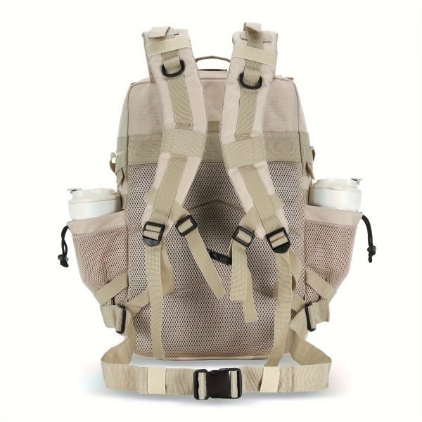 45L Spacious Hiking Backpack with Adjustable Shoulder Fit - Fitness Daypack for Universal Use - Durable Oxford Cloth, Utility Pocket, Soft Shell, Normal Waterproof, Machine Washable, Perfect for Travel, Sports, and Festivals