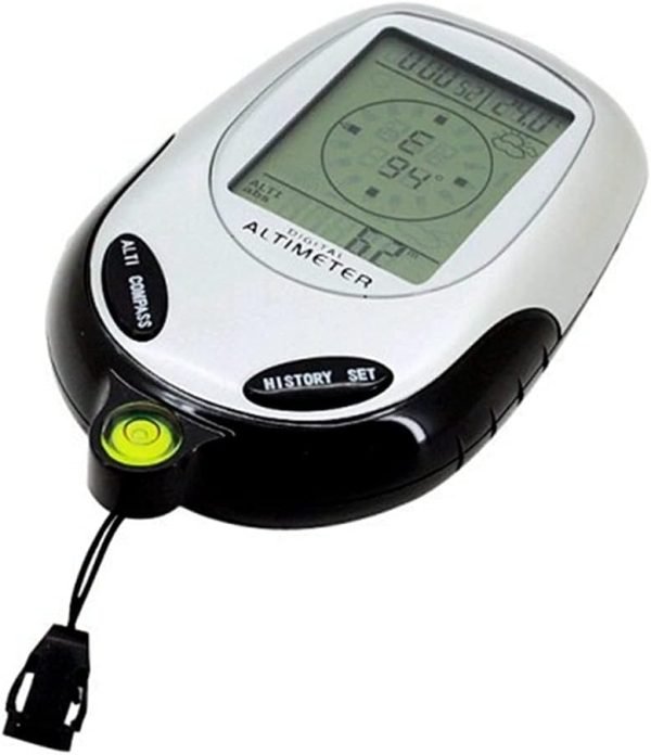 6in1 Digital Altimeter Compass Barometer Thermometer Weather Forecast Clock Outdoor Sports Mountain Climbing Tool with Backlit