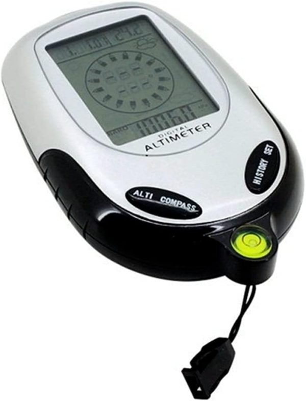 6in1 Digital Altimeter Compass Barometer Thermometer Weather Forecast Clock Outdoor Sports Mountain Climbing Tool with Backlit