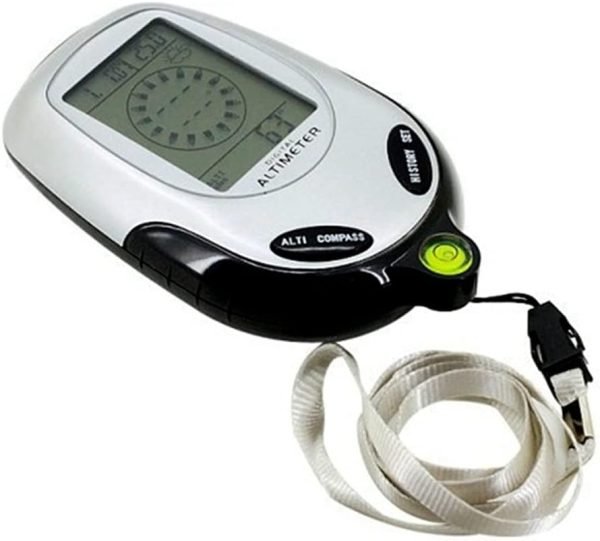 6in1 Digital Altimeter Compass Barometer Thermometer Weather Forecast Clock Outdoor Sports Mountain Climbing Tool with Backlit