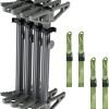 Climbing Sticks, Non-Slip Tree Step Tree Climbing Sticks for Hunting, Lightweight Aluminum Hunting Climbing Steps 17'', with Climbing Straps, Climbing Stick for Tree Stand-4 Pack
