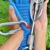 Grappling Hook with Rope 32ft. Set. 4-Claw Folding Durable Stainless Steel Compact Perfect for Outdoor Survival, Retrieval, Camping, Hiking, Tree Mountain, and Climbing